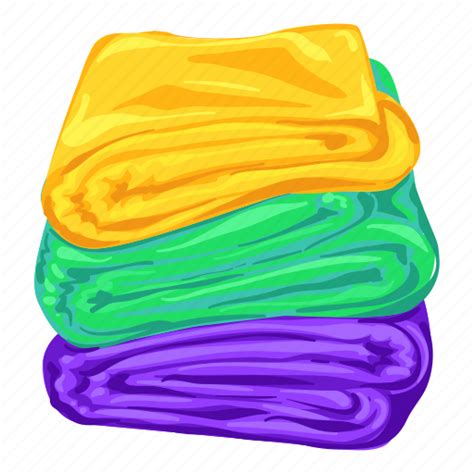 Beach, cartoon, cloth, kitchen, spa, stack, towel icon - Download on ...