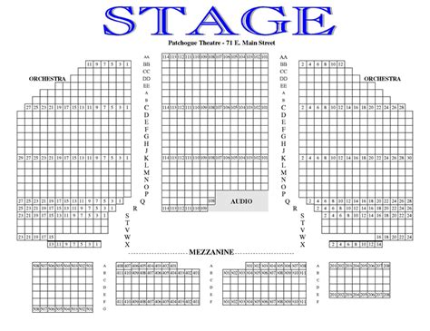 Gateway Playhouse | Seating Charts