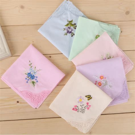 2Pcs/lot SHSEJA Women embroidered handkerchief 100% cotton embroidery ...