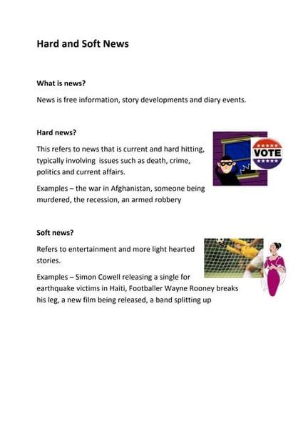 Hard news vs soft news | PPT