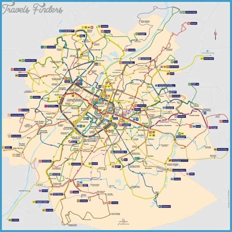 Brussels Metro Map - TravelsFinders.Com