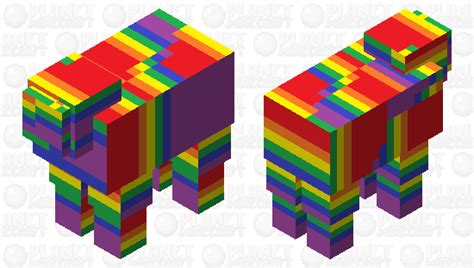 very rainbow sheep Minecraft Mob Skin