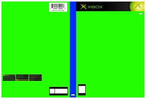 Pixel Perfect Xbox Cover Template by GrimFusion on deviantART