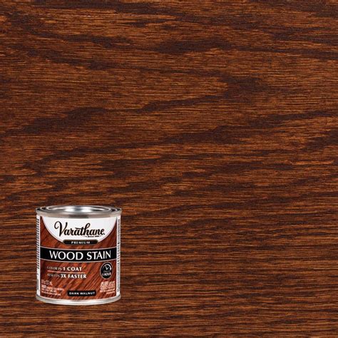 Varathane 8 oz. Dark Walnut Premium Fast Dry Interior Wood Stain 266198 - The Home Depot