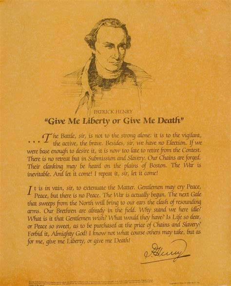 Patrick Henry - Give Me Liberty Speech Pictorial – store.ushistory.org