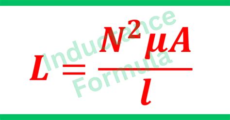 Inductance Formula With Solved Examples