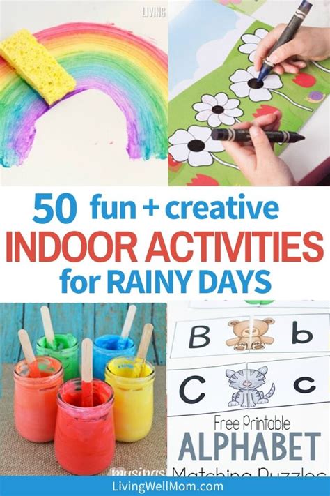 50+ Fun Activities for Kids on Boring, Rainy Days - Living Well Mom