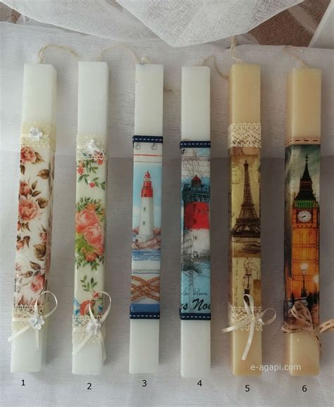 Scented candles greek easter candles Handmade easter candles