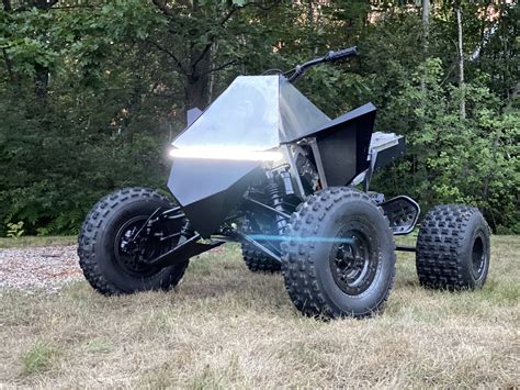 Tesla Cyberquad replica rips past 100 mph with DIY electric powertrain ...