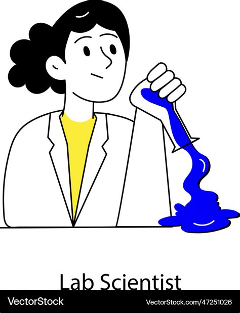 Lab scientist Royalty Free Vector Image - VectorStock