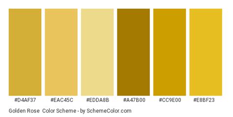 Golden Rose Color Scheme » Gold » SchemeColor.com