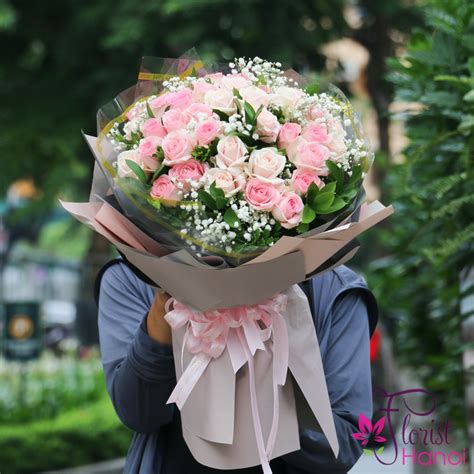 Happy Birthday Pink Roses Bouquet