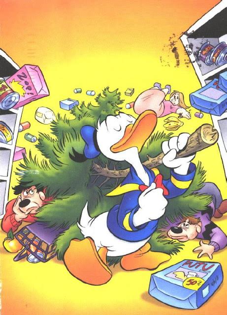 My Favorite Disney Postcards: Donald Duck and a Christmas Tree