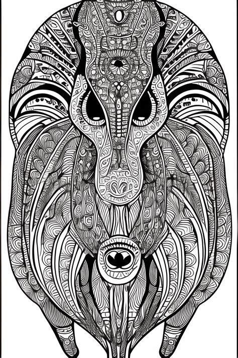 Free Printable Tribal Coloring Pages