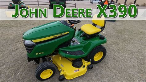 Arrivals and Departures! This is a John Deere X390 riding mower ...