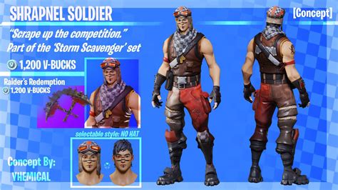 Shrapnel Soldier, Male Renegade Raider concept! Wanted to implement Renegade Raider’s style onto ...