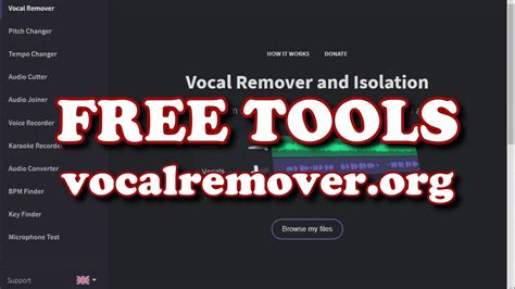 FREE ONLINE TOOLS - Vocal Remover - YouTube