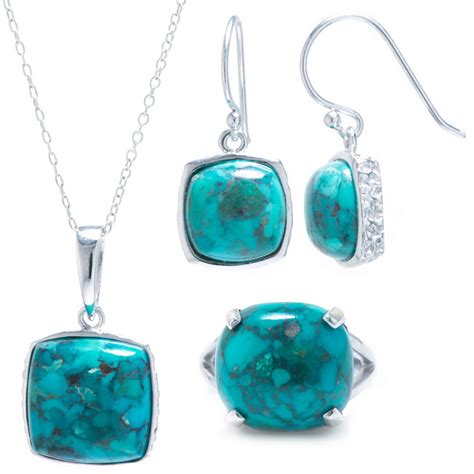 Sterling Silver Enhanced Turquoise 3-pc. Jewelry Set | Everything Turquoise