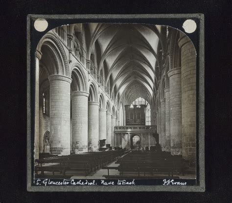 View of nave to east, Gloucester Cathedral, Gloucester, Gloucestershire, England