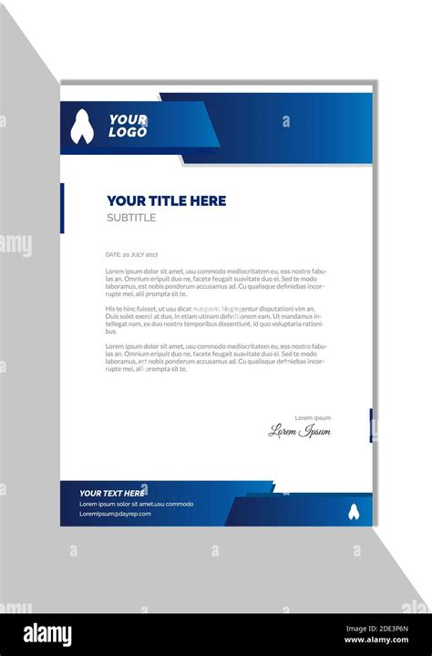 Modern Creative Elegant corporate, Company letterhead, Pad template ...