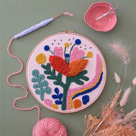 10 Punch Needle Embroidery Kits and Patterns To Try | My Modern Met