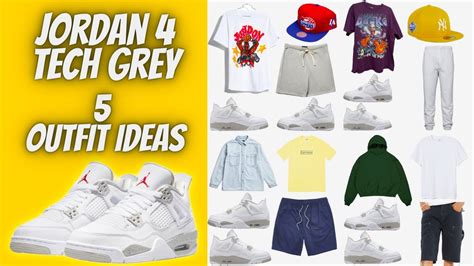 How to Style Jordan 4 White Oreo / How to Style Air Jordan 4 Tech Grey ...