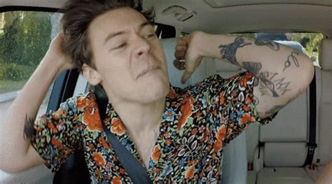 Harry Styles #Carpoolharryoke GIF by The Late Late Show with James ...