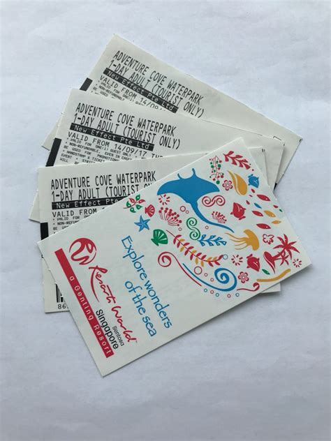 Adventure Cove Waterpark Tickets, Tickets & Vouchers, Local Attractions & Transport on Carousell