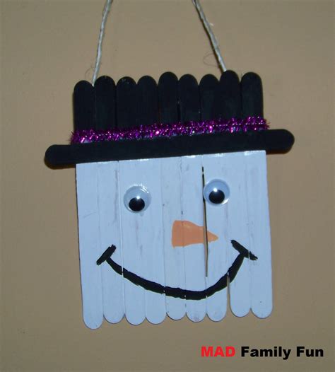 MAD Family Fun: Craft stick snowman