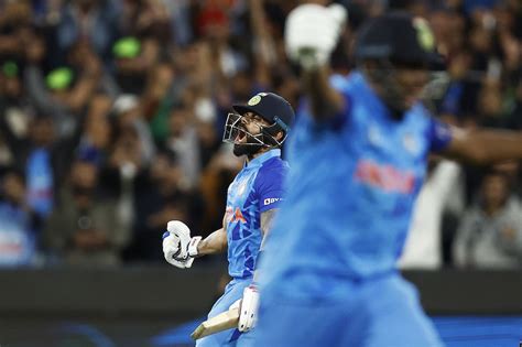 Virat Kohli gives vent to his emotions as he runs the winning run ...