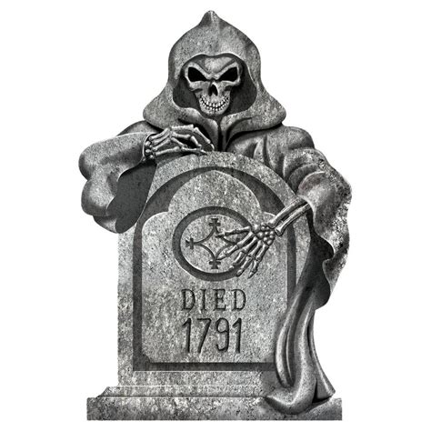 Amscan 22 in. Halloween Reaper Styrofoam Tombstone (2-Pack) 190767 ...