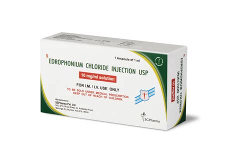 Edrophonium Chloride Injection USP » SGPharma