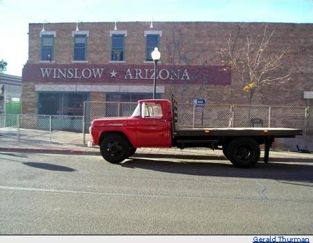 "Standing on a Corner in Winslow, Arizona"