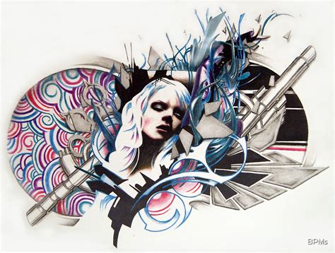 "Graffiti Girl #2" by BPMs | Redbubble