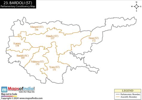 Bardoli Election Result 2024 - Parliamentary Constituency Map and Winning MP