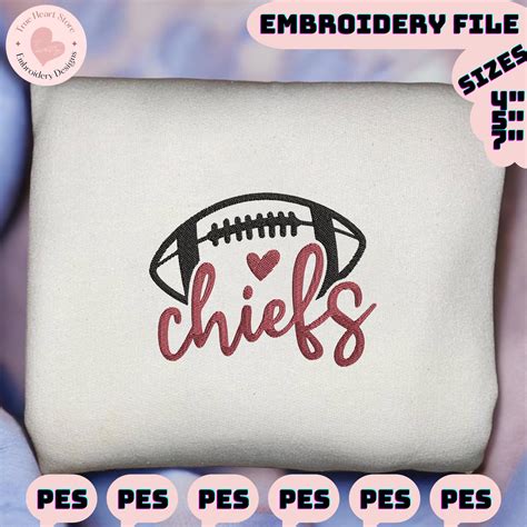 Chiefs Football Logo Embroidery Design, NFL Kansas City Chie - Inspire ...