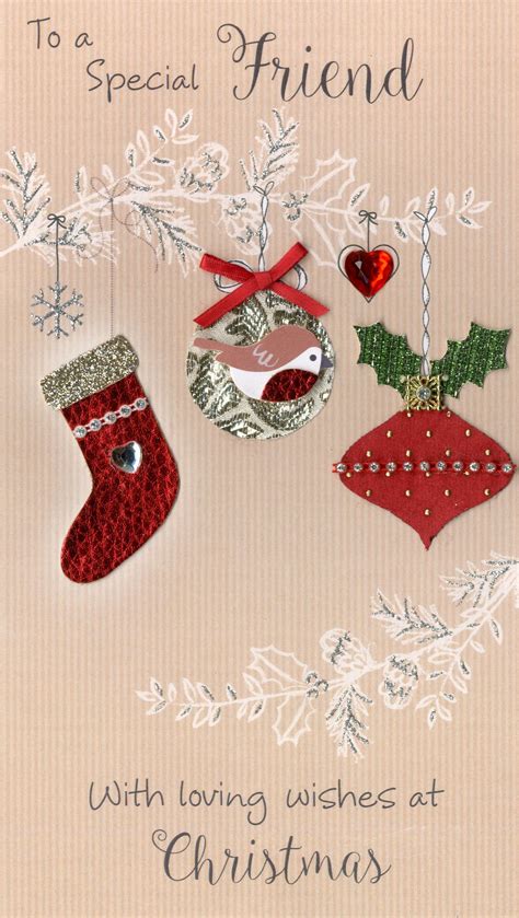 Special Friend Embellished Christmas Card | Cards | Love Kates