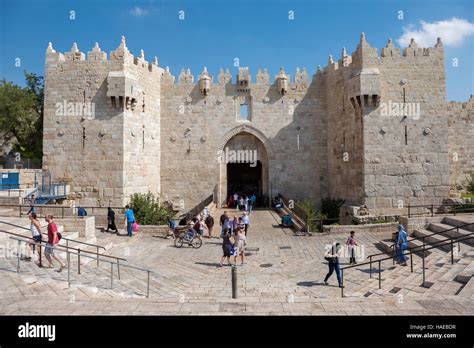 Damascus Gate in the old city, Jerusalem, Israel Stock Photo - Alamy