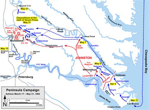 The Peninsula Campaign in the Civil War (1862) - History