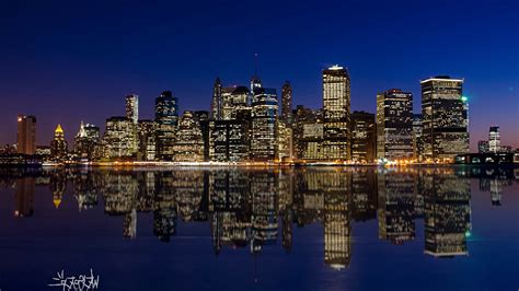 3840x2160 Manhattan Night Skyline 4K ,HD 4k Wallpapers,Images ...