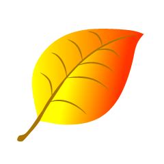 Simple Leaf Clip Art Free PNG Image｜Illustoon