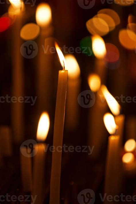 Prayer candles in a church 23342236 Stock Photo at Vecteezy