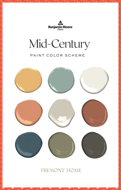 Mid-Century Modern Color Palette 2022 Trending Modern Home | Etsy | Mid ...