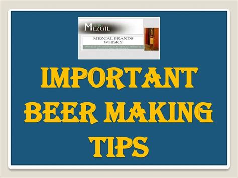 PPT - Important Beer Making Tips PowerPoint Presentation, free download - ID:7160752