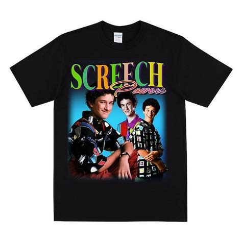 SCREECH Homage T Shirt, Saved By The Bell T-shirt, Screech Powers From Saved By The Bell, Zach ...