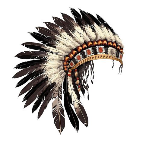 Premium AI Image | Native American feather headdress