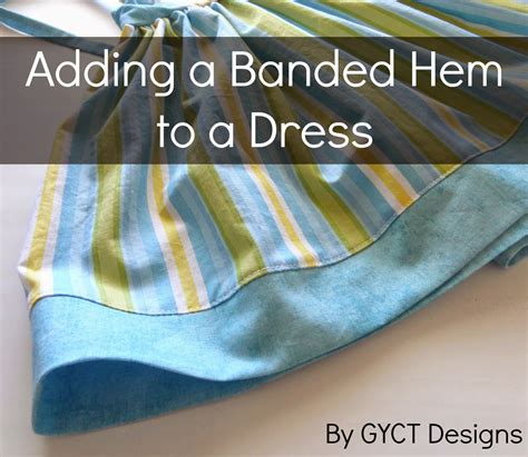 How to Hem a Dress by Adding a Banded Hem | Sew Simple Home