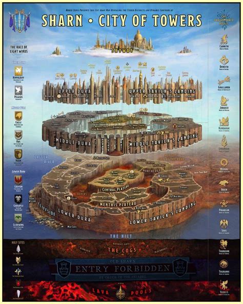 eberron sharn - Google Search | Fantasy city map, Fantasy map, Fantasy city