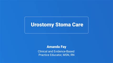 Urostomy Stoma Care | MedBridge