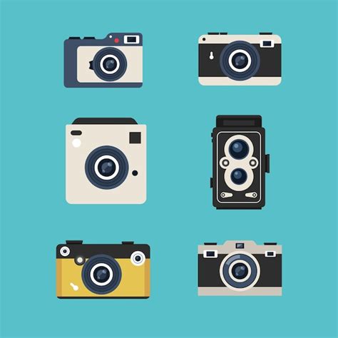 Vintage camera collection Vector | Free Download